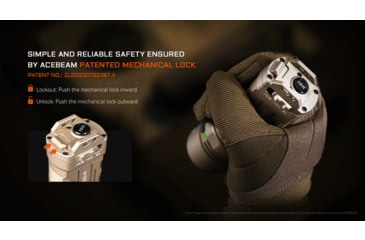 Image of Acebeam X20-R 18650 Li-ion 10000 Lumens LED Flashlight, Desert, X20-R Desert