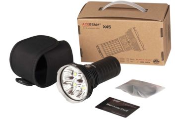 Image of Acebeam X45 4 x 18650 4 x CREE XHP70.2 LED Flashlight, 18000 Lumens, Black, X45