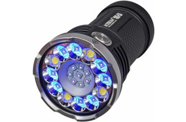 Image of Acebeam X80 UV 4 x 18650 4 x CREE XH50.2/ 16 x Nichia 276A LED Flashlight, 10000 Lumens, 365nm UV Output, Black, X80-UV