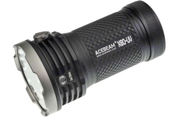 Image of Acebeam X80 UV 4 x 18650 4 x CREE XH50.2/ 16 x Nichia 276A LED Flashlight, 10000 Lumens, 365nm UV Output, Black, X80-UV