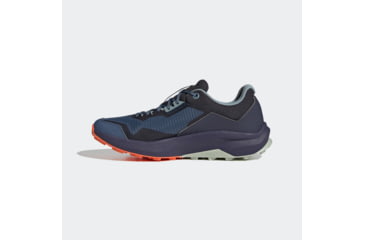 Image of Adidas Terrex Trailrider Shoes - Men's, Wonder Steel/Magic Grey Met/Impact Orange, 11.5, GW5535-11-5
