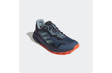 Image of Adidas Terrex Trailrider Shoes - Men's, Wonder Steel/Magic Grey Met/Impact Orange, 11.5, GW5535-11-5