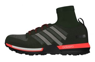 Image of Adidas Terrex Adizero XT Prime Boost Trail Running Shoe - Men's-Cargo/Brown/Red-Medium-8 US