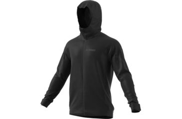 Image of Adidas Terrex Demo, Climaheat Fleece Hooded Jacket - Men's, Black, Medium DZ2045-M-DEMO