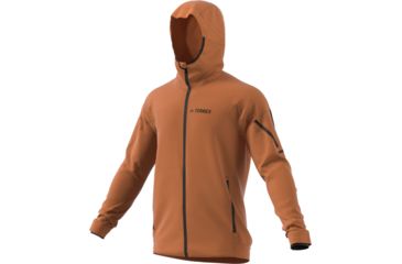 Image of Adidas Terrex Demo, Climaheat Fleece Hooded Jacket - Men's, Tech Copper, Medium DZ5981-M-DEMO