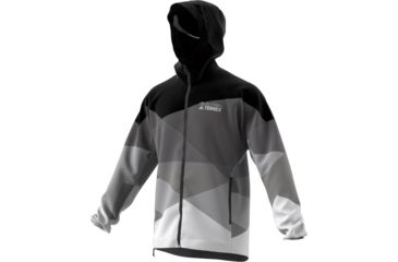 Image of Adidas Terrex Demo, TLD Rain Jacket - Men's, Grey Two, Medium, EI4764-M-DEMO