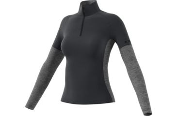 Image of Adidas Terrex Demo, Xperior Long Sleeve - Women's, Carbon/Dark Grey Heather, Small, DZ0716-S-DEMO