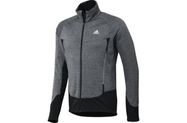 Image of Adidas Terrex Hiking Fleece Jacket - Men's-LigScarlet/Craft Red/Power Purple-Small