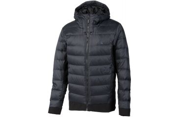 Image of Adidas Terrex Hiking Hybrid Down Hoodie - Men's-Black-Small