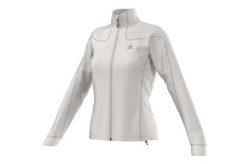 Image of Adidas Terrex Hiking Melange Fleece Jacket - Women's-Pearl Grey-X-Small, 188304
