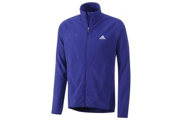 Image of Adidas Terrex Hiking/Trekking Fleece Jacket - Men's-Hero Ink-Small
