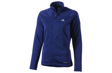 Image of Adidas Terrex Hiking/Trekking One Sided Fleece Jacket - Women's-Hero Ink-X-Small