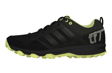 Image of Adidas Terrex Kanadia 7 Trail GTX Trail Running Shoe - Womens-Black/Yellow/Chalk-Medium-6.5 US