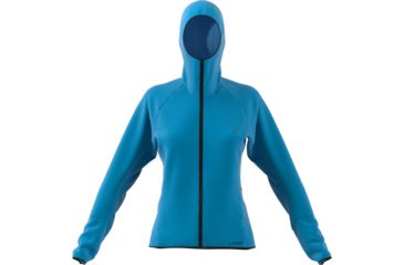 Image of Adidas Terrex Skyclimb Fleece Jacket - Women's, Shock Cyan, DQ1523-DEMO