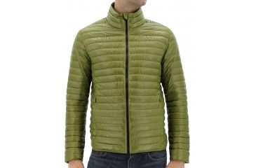 Image of Adidas Terrex Super Light Weight Down Jacket - Men's-Olive Cargo-Medium