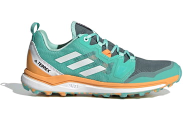 Image of Adidas Terrex Agravic Shoes - Womens, Acid Mint/Crystal White/Hazy Orange, 9, FX6977-300-9