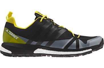 Image of Adidas Terrex Agravic Trail Running Shoe - Men's, Dark Grey/Black/Bright Yellow, Medium, 10