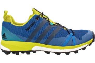 Image of Adidas Terrex Agravic Trail Running Shoe - Men's, Steel/Black/Blue, Medium, 14