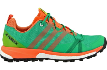 Image of Adidas Terrex Agravic Trail Running Shoe - Women's-Core Green/Black/Easy Orange-Medium-6.5