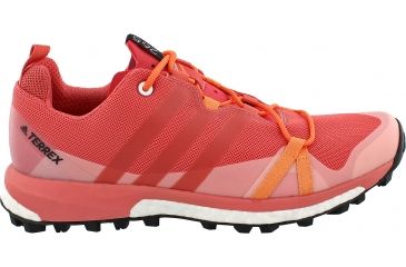 Image of Adidas Terrex Agravic Trail Running Shoe - Women's-Tactile Pink/Tactile Pink/Easy Orange-Medium-7.5