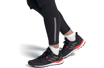 Image of Adidas Terrex Agravic Trail Running Shoes - Men's, Core Black/Grey Four/Solar Red, 12, FX6859-001-12