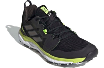 Image of Adidas Terrex Agravic Trail Running Shoes - Men's, Core Black/Grey Four/Solar Yellow, 11.5, FW5129-001-11.5