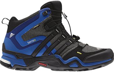 Image of Adidas Terrex Fast X Mid GTX - Men's-Grey/Black/Blue-13 US-Regular