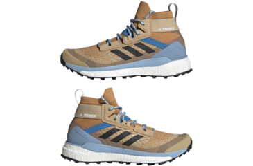 Image of Adidas Terrex Free Hiker Primeblue Hiking Shoes - Women's, Beige Tone/Core Black/Ambient Sky, 9.5, FZ2970-9.5