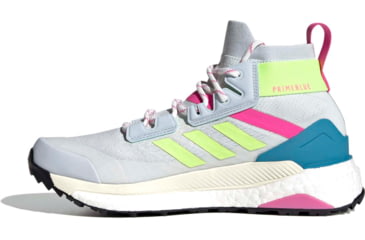 Image of Adidas Terrex Free Hiker Primeblue Shoes - Women's, Halo Blue/Hi-Res Yellow/Screaming Pink, 7.5, FY7336-454-7.5