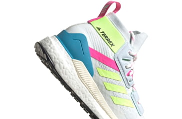 Image of Adidas Terrex Free Hiker Primeblue Shoes - Women's, Halo Blue/Hi-Res Yellow/Screaming Pink, 7.5, FY7336-454-7.5