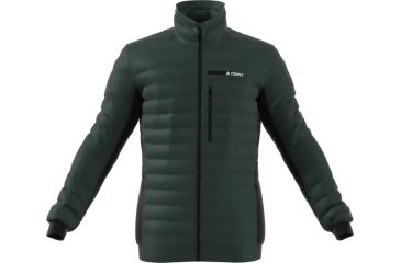 Image of Adidas Terrex Hybrid Down Jacket-Green Night/Black-Large