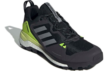 Image of Adidas Terrex Skychaser 2 Shoes - Men's, Core Black/Ftwr White/Solar Yellow, 12.5, FW2923-001-12.5