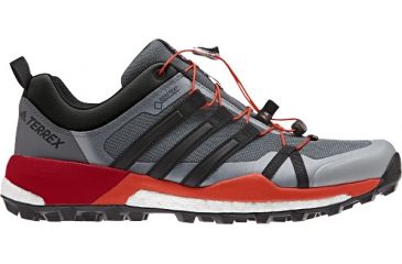 Image of Adidas Terrex Skychaser GTX Trail Running Shoe - Men's-Vista Grey/Black/Energy-Medium-8.5