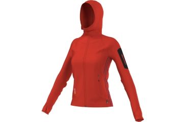 Image of Adidas Terrex Stockhorn FleeceHoodie - Women's-Dark Orange-X-Small, 188004