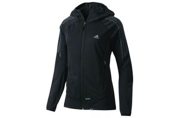Image of Adidas Terrex Swift Light Hoodie Soft Shell - Women's-Black-X-Small