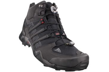 Image of Adidas Terrex Swift R Mid GTX Hiking Boot - Men's-Black/Grey/Red-Medium-7