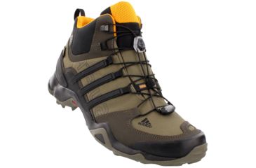 Image of Adidas Terrex Swift R Mid GTX Hiking Boot - Men's-Branch/Black/Umber-Medium-14