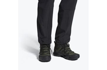 Image of Adidas Terrex Swift R2 Mid GTX Hiking Shoes - Men's, Night Cargo/Black/Base Green, 11, AC7772-11