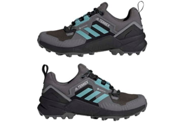 Image of Adidas Terrex Swift R3 GTX Hiking Shoes - Women's, Grey Five/Mint Ton/Core Black, 6.5, GZ3046-6.5