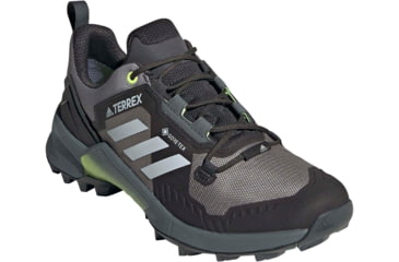 Image of Adidas Terrex Swift R3 GTX Shoes - Women's, Grey Three/Halo Silver/Hi-Res Yellow, 10, FW2781-036-10