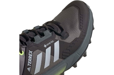 Image of Adidas Terrex Swift R3 GTX Shoes - Women's, Grey Three/Halo Silver/Hi-Res Yellow, 10, FW2781-036-10