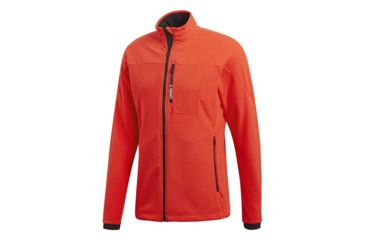 Image of Adidas Terrex Tivid Men's Fleece Jacket, Hi-Res Red, 2XL, CF9858-2XL