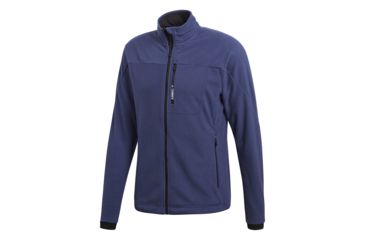 Image of Adidas Terrex Tivid Men's Fleece Jacket, Noble Indigo, Large, CF9859-L