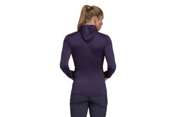 Image of Adidas Terrex Tracerocker Hooded Fleece Thermal Jacket - Women's, Legend Purple, DT4134-DEMO