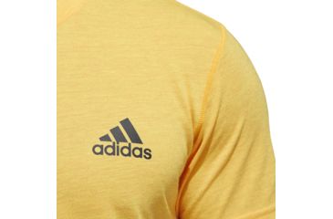 Image of Adidas Terrex Ultimate  Men's Short Sleeve Tee, Solar Gold/Colored Heather, 2XL, CW1856-2XL