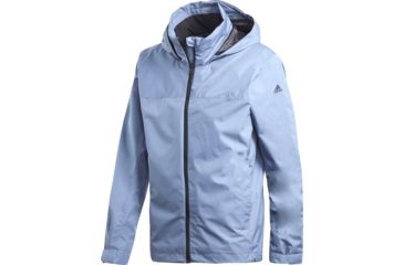 Image of Adidas Terrex Wandertag Mens Rain Jacket, Raw Steel, 2XL, CV7057-2XL