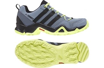 Image of Adidas Terrex Women's Terrex AX2R Hiking Shoes, Raw Grey/Black/Semi Frozen Yellow, 5 US, CM7721-5
