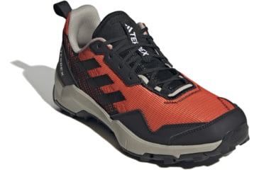 Image of Adidas Terrex AX4 Hiking Shoes - Mens, Non-Dyed/Core Black/Semi Impact Orange, 12 US, HQ9023-12