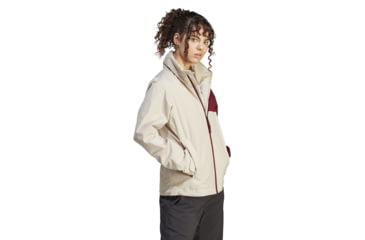 Image of Adidas Terrex Multi Rain Rdy Two-Layer Rain Jacket - Womens, Wonder Beige/Shadow Red, Medium, IP3839-M