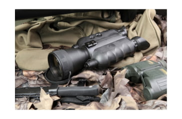 Image of AGM Global Vision FoxBat-5 NL3 Night Vision Bi-Ocular W/Sioux850 Long-Range Infrared Illuminator, 5x, Gen 2 Plus, Level 3, Black, 10.3 5.5 3.1, 13FXB522103031